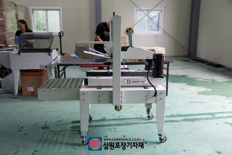  반자동테이핑기 가온물류, (주)청춘 설치후기[삼원포장]