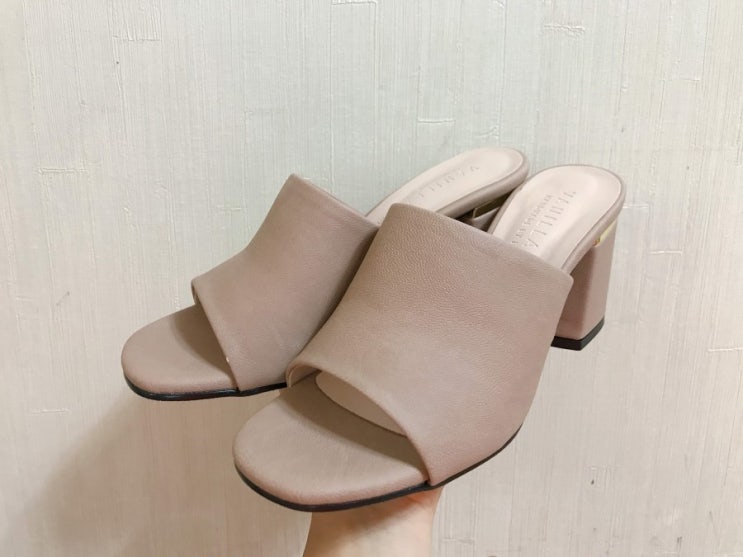  바닐라슈 캔디즈 원탑 베이직 메탈링 뮬 슬리퍼 구입 7cm 짱편해 배송짱빨라 