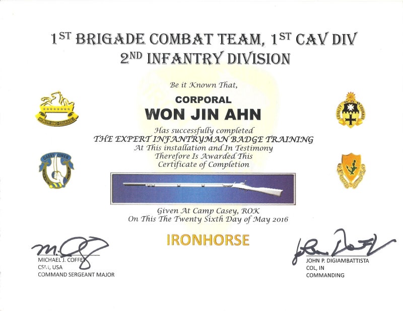 [카투사 KATUSA] EIB (Expert Infantryman Badge) : 네이버 블로그
