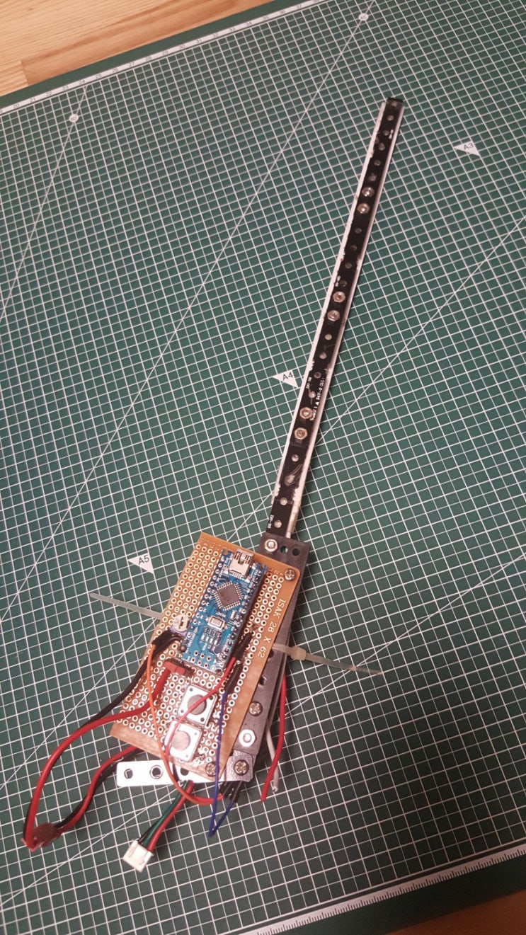  arduino) 잔상효과로 홀로그램만들기 POV 프로토타입3