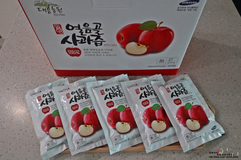 사과즙효능, 사과즙효과 대흥농원 100% 밀양 얼음골 사과즙!!