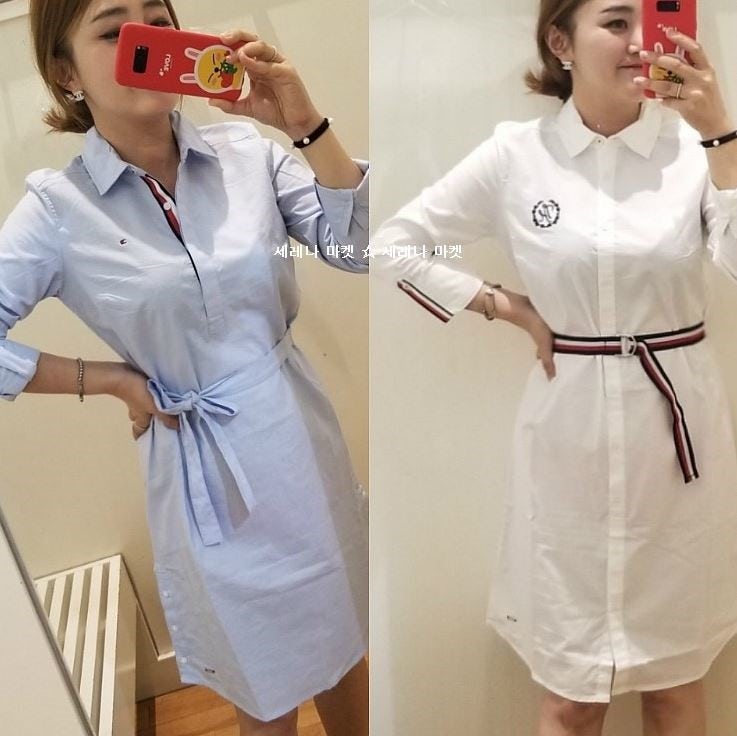 타미힐피거 핫딜 ☆ 타미힐피거 셔츠 원피스 3종 /  타미힐피거 자수 원피스 할인 구매대행 / ....