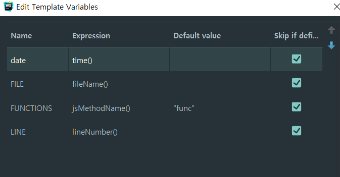 Webstorm live templates 사용하기. console.log 짧게쓰자! 웹스톰 snippet. : 네이버 블로그