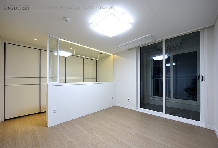 공간 효율 극대화 - 가벽 인테리어 (가벽을 활용한 드레스룸 빛 안방, 공부방 인테리어 )