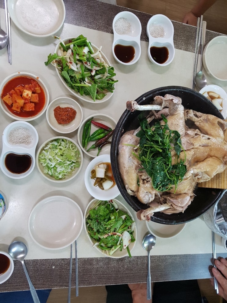  아버지와 말복기념 옷닭 외식