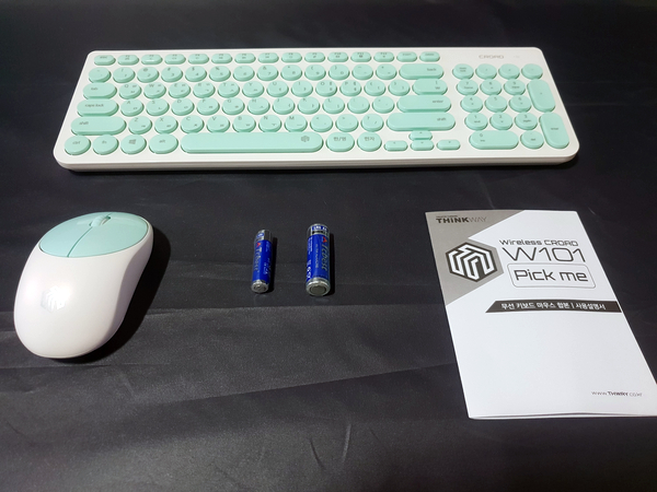  CROAD W101 픽미 무선 써클 키보드 마우스 콤보(민트색) 리뷰