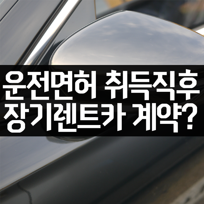  어제 취득한 운전면허 장기렌트카 계약 진행해보기