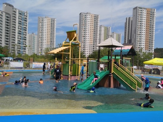 인천 남동구 서창동 어울공원 어린이 물놀이장에 가다