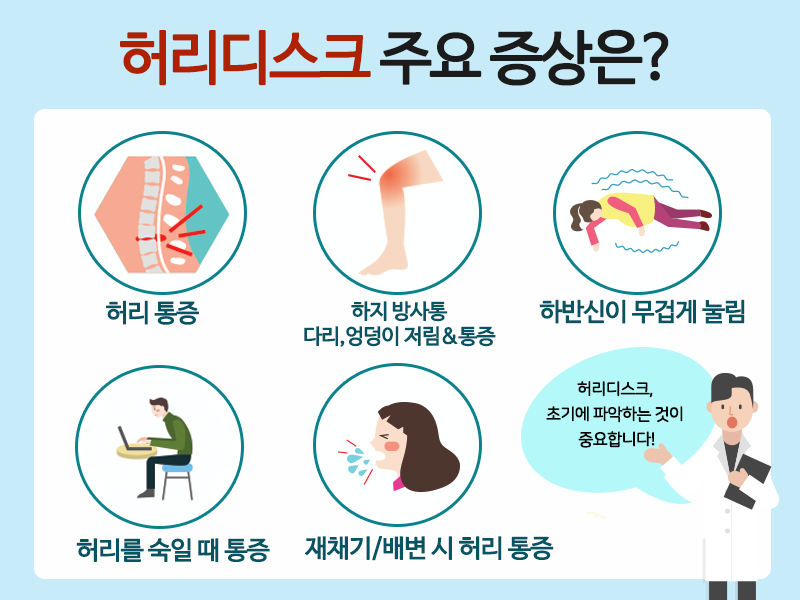 허리를 숙일 때 통증 요추간판탈출증세 9