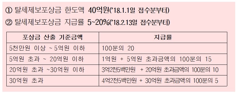 악성 고액체납자 은닉재산 익명 신고! 포상금 최대 1억원! 8
