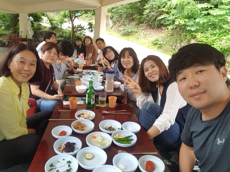 계곡에서먹는 경북봉화맛집 토종닭과 닭불고기전문 수정식당
