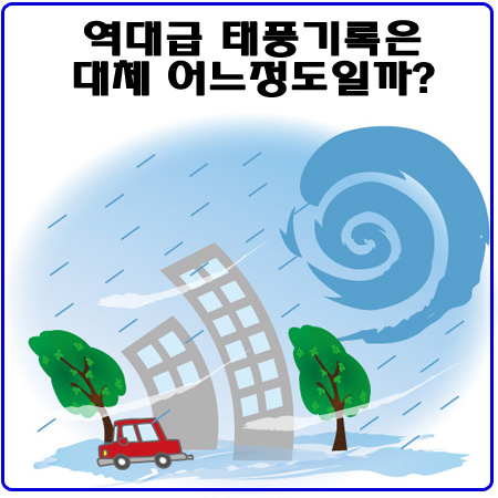  태풍 루사,매미를 비롯한 역대급 태풍 피해는 어느 정도인가?