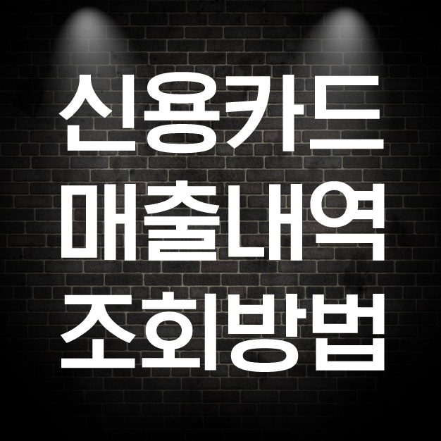  신용카드 매출내역 조회