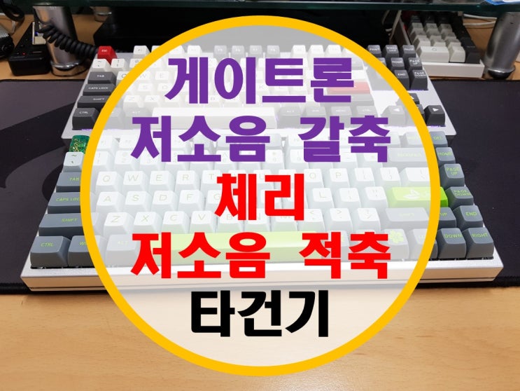 게이트론 저소음 갈축 및 체리 저소음 적축 타건기 게이트론 저소음 갈축 및 체리 저소음 적축 타건기