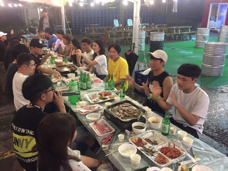  [후니]밖에 비온다! 주룩주룩! 강릉 경포 후아유게스트 하우스! 파티!!!@!@!@