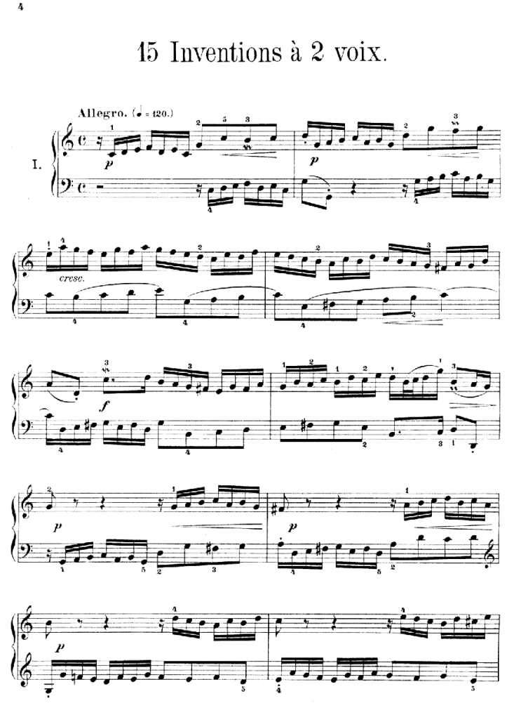 바흐 인벤션 악보 전곡 Bach Invention 바흐 인벤션 악보 전곡 Bach Invention