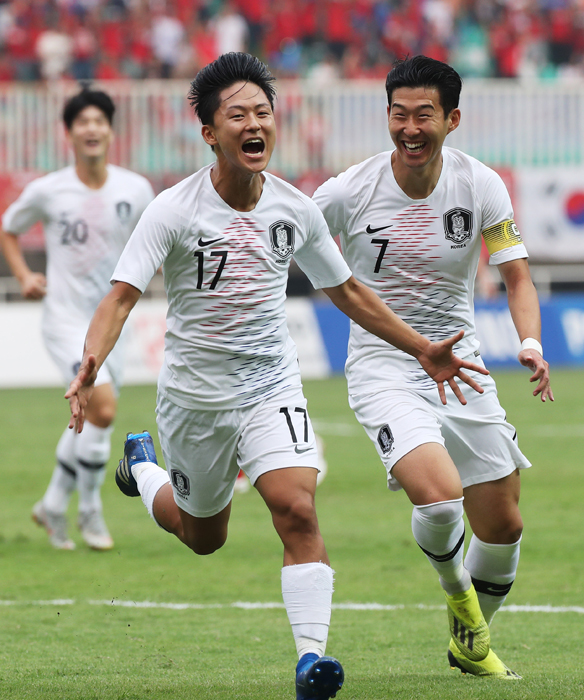  한국 베트남 하이라이트 나상호파울로 한점 허용 3-1로 승리