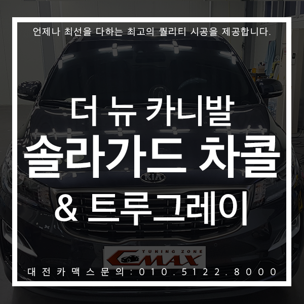  <대전 솔라가드 차콜 & 솔라가드 트루그레이 더뉴카니발>대전썬팅! 신차검수까지 꼼꼼한 대전카맥스