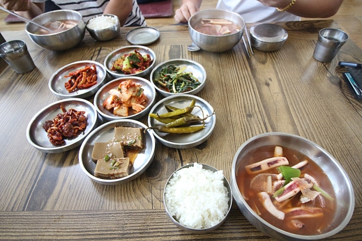 대전 백반집 옥천식당 인생 오징어국