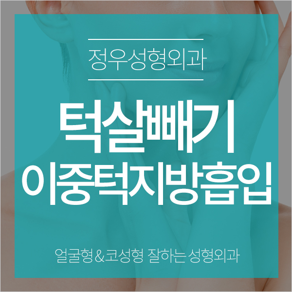  턱살빼기 이중턱교정 정우.성.형.외과