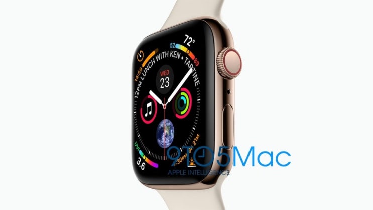 애플 워치 4 디자인 (Apple Watch Series 4) 단독 공개 - 방대한 디스플레이, 고밀도 시계 모드 등