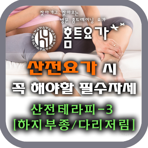  [방문요가 / 요가개인레슨 ] 산전요가 시 꼭 해야할 테라피 요가-3 (하지부종/다리저림)
