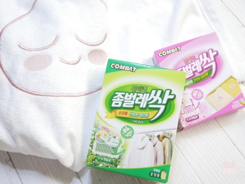 컴배트 좀벌레싹 옷벌레 없이 깔끔하게 옷장정리