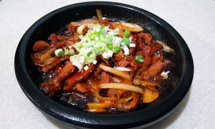  고추장 오리불고기 밥상차리기