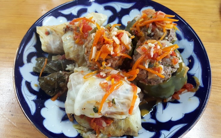  우즈베키스탄 요리 돌마 만들기