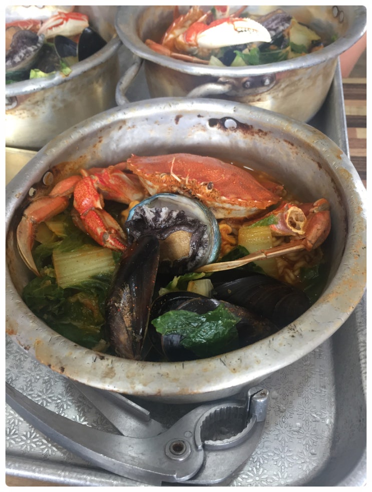  제주도 해물라면 노라바 해장으로 딱