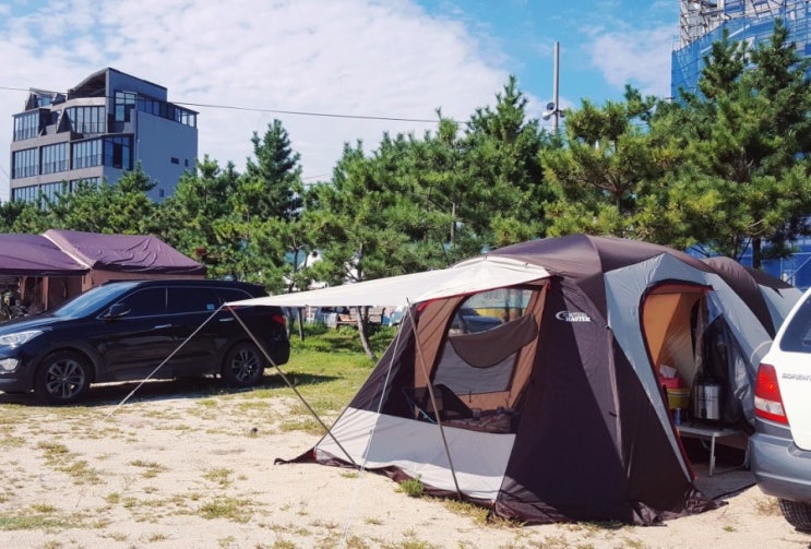  양양 인구해변 노지캠핑, 바다 낚시 다녀왔어요