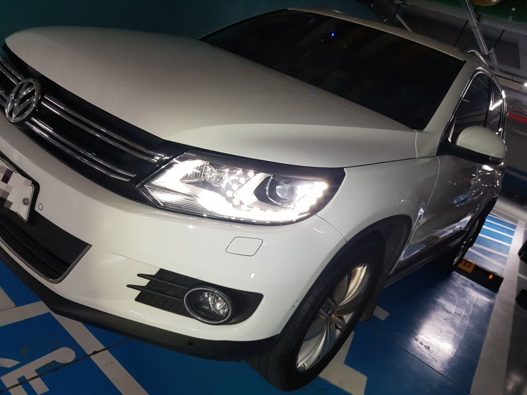  강남 suv 손세차, 삼성동 <티구안> 스팀세차+에머랄드코팅 출장 방문왔어요~