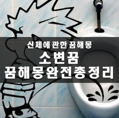 소변꿈, 소변꿈, 소변관련 꿈꿈꿈에 대해 알아보자