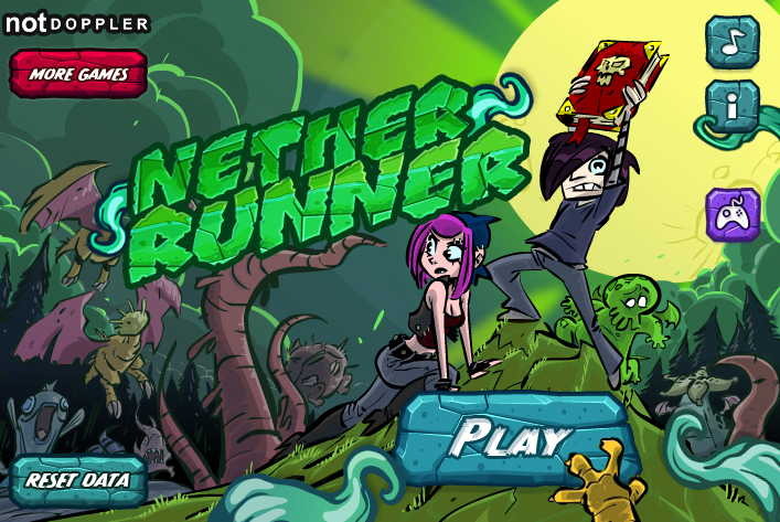  1인용 슈팅게임하기 [Nether Runner]
