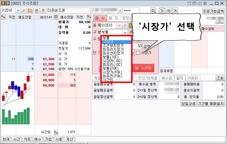Hts 사용법] 주식거래 시초가 주문 방법 : 미래에셋대우Hts 기준 : 네이버 블로그