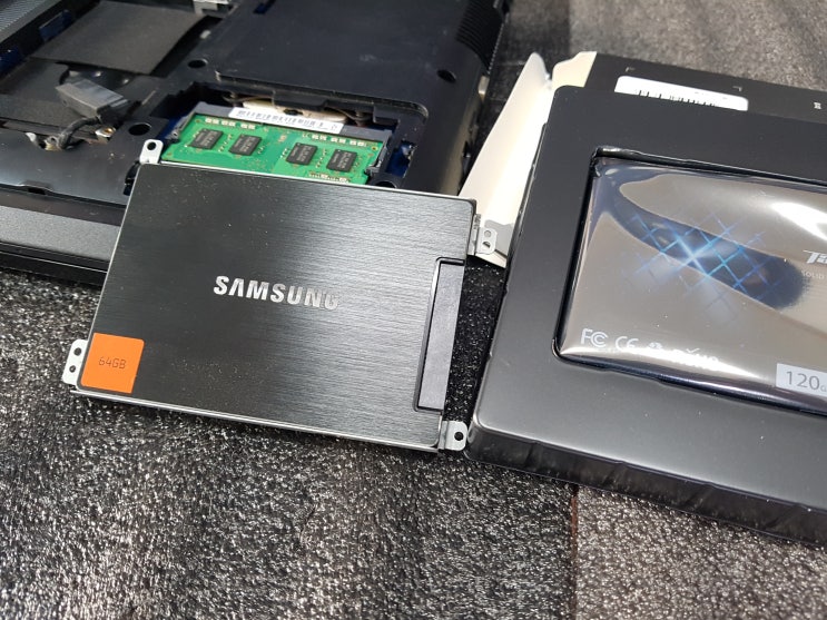  신암동 노트북 수리 SSD 교체건