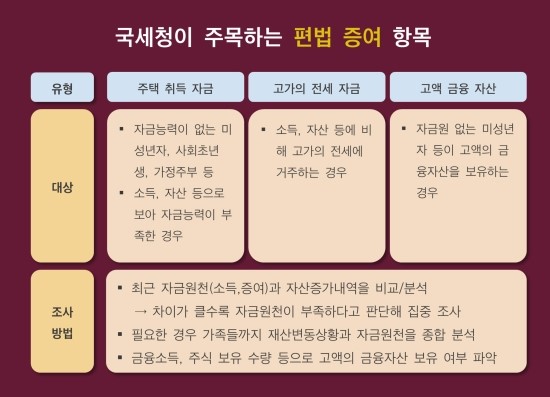 자녀 명의 고액연금도 국세청 감시망에 걸린다