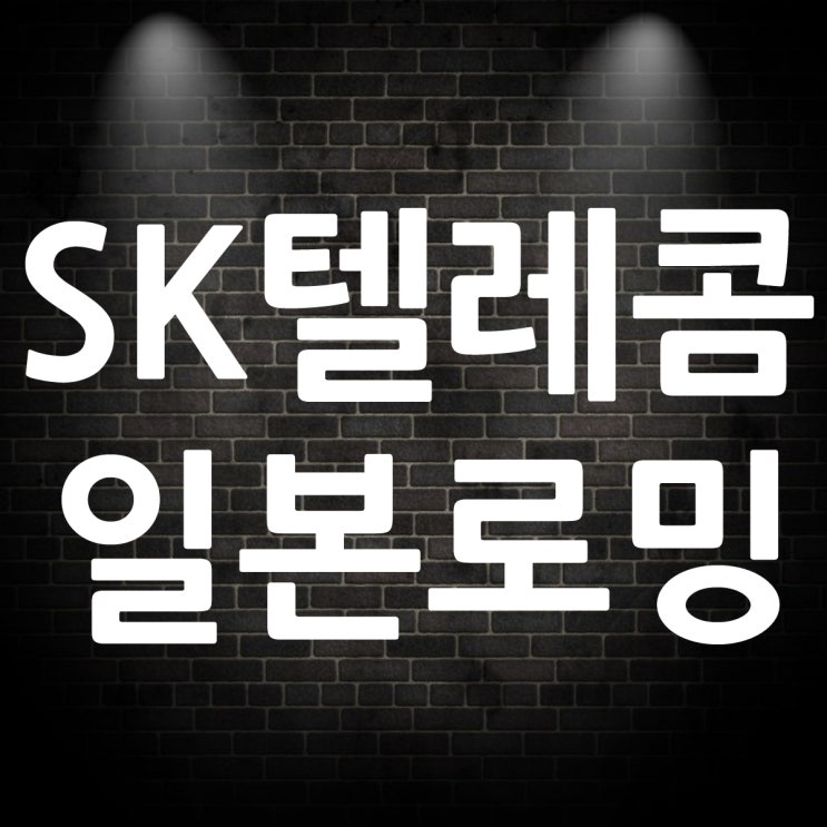  SK텔레콤 일본 로밍과 포켓와이파이