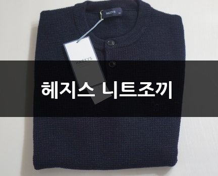 헤지스 니트조끼 / 남편선물로 최고예요 ♬