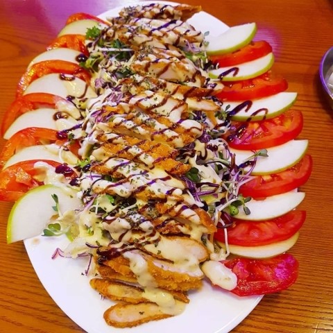  bhc 커리퀸, 치킨샐러든 아빠랑 함께 ~