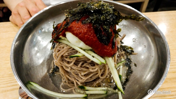 용산역 맛집, 봉평메밀과 깔끔한 채수 "메밀공방"