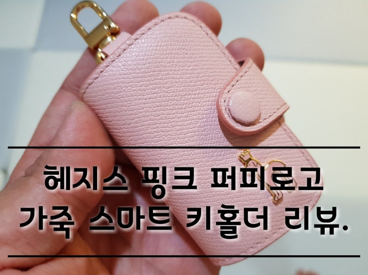 헤지스 가죽 스마트 키홀더 핑크 퍼피로고 리뷰. 헤지스 가죽 스마트 키홀더 핑크 퍼피로고 리뷰.