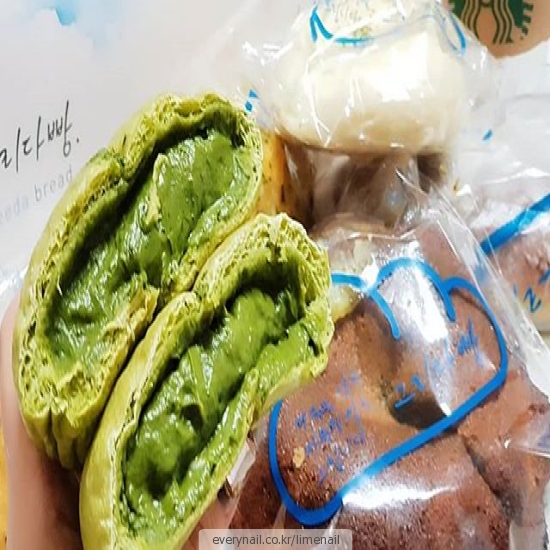  [ 명지동네일 명지네일 ] 네일큐브 - 말차크림빵  09월14일 아트