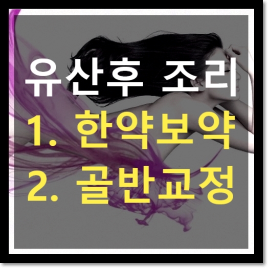  천안 유산후 몸조리 국민행복카드 2가지 선택 : 보약 vs 골반교정 : 신부동 나래한의원