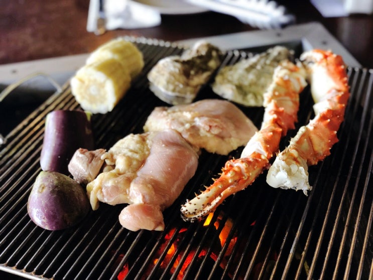  [괌 세일즈 바베큐/ 자유여행] 투몬비치에서 석양 보며 괌맛집 바베큐 즐기기 :)