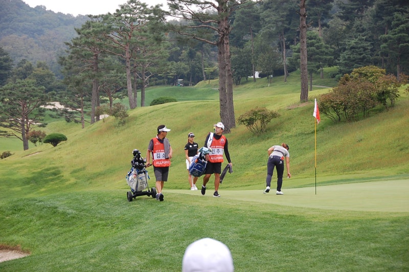 ◆◆KLPGA 올포유챔피언쉽 골프대회 마지막날 시상준비 오지현 김지현 안신애 김소이 인주연 ....