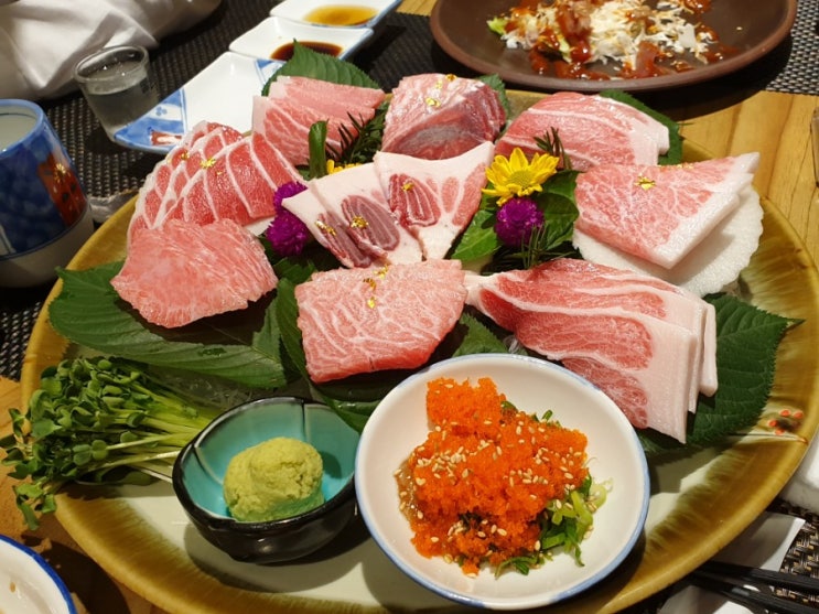  수원 정자동 피지참치 : 사모아참치 1인 9만원 참치코스요리 