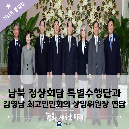 남북 <b>정상</b>회담 <b>특별수행</b>단과 김영남 최고인민<b>회의</b> 상임위원장... 