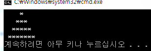 [C++] 피라미드(정/역),구구단(while/배열)