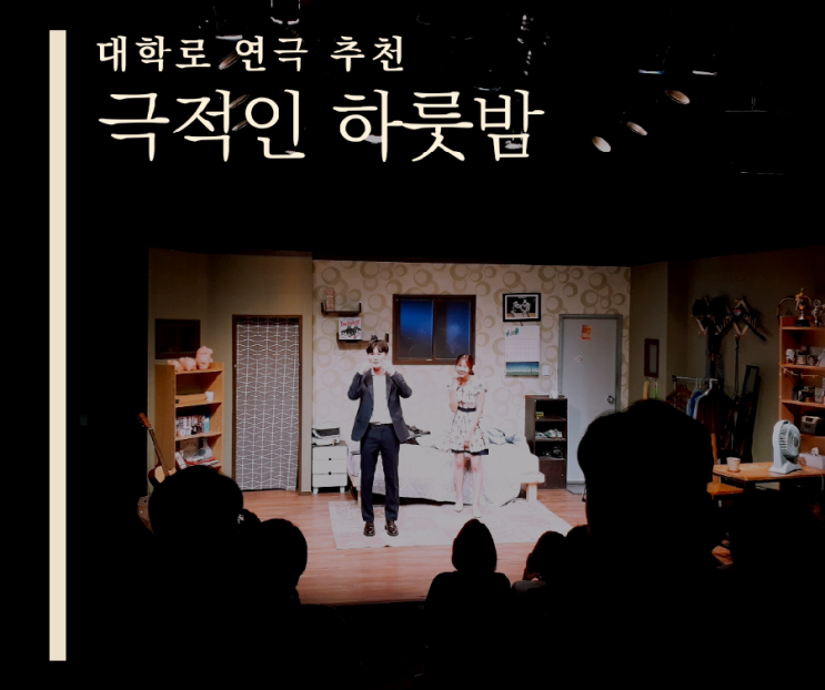  대학로 연극 추천 극적인 하룻밤